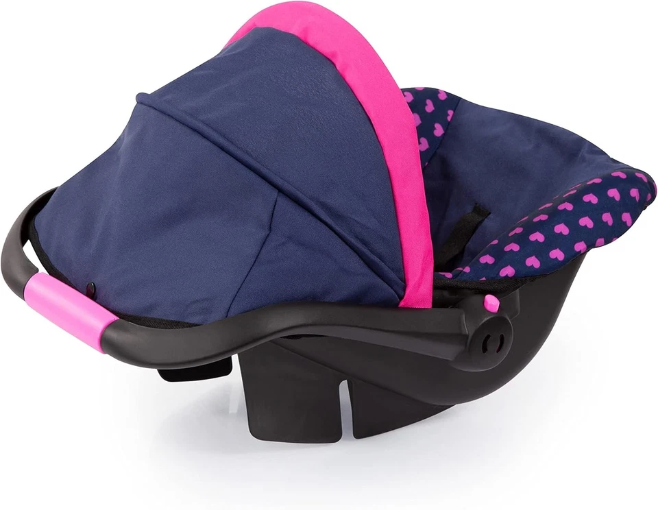 Bayer: Baby Doll Deluxe Car Seat with Canopy- Blue and Pink | Dolls |...  - Image 4 of 4