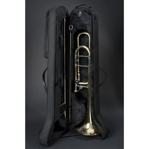 MZSL-133Q Tenorposaune Quartventil Messing Lackiert Bb/F inkl. Mundstück - Afbeelding 3 van 6