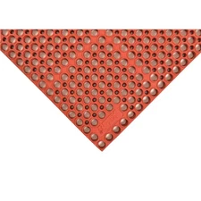 NOTRAX T11S3958RD Interlock Drainage Mat,Red,3ft3"x4ft10" 2RPJ9