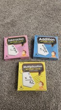 SET OF 3 Addition Subtraction Multiplion Flash Cards 169 Math Facts Through 12