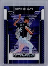 Noah Schultz 2025 Leaf Optichrome Baseball 1/1 Pre Production Proof