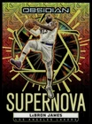 2024-25 Panini Obsidian SUPERNOVA GOLD FLOOD/10 / LeBron James / 9/10