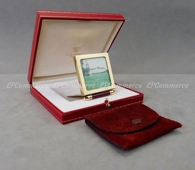 Cartier Fotohalter Messing 80er Bilderrahmen Photo Frame Etui Box