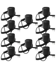 Retevis Walkie Talkie Microphone,Two Way Radio Shoulder Mic,Compatible / 10 Pack