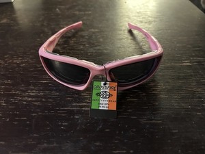 (3) Crossfire safety glasses #24263.  Pink frame. Silver mirror lens. Foam Lined