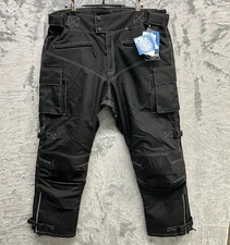 Wicked Stock Pants Mens Extra Large Short Black Motorcycle Riding Pants