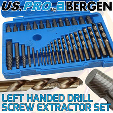 US PRO Left Hand Drill Bits Bolt Screw Lug Nut Removers HSS Anti Clockwise Bits