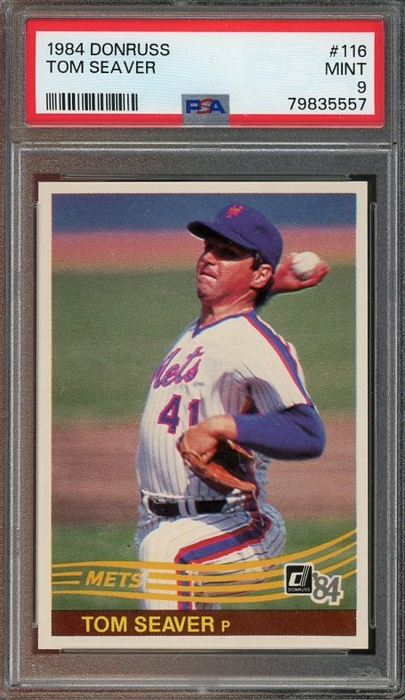 1984 Donruss #116 Tom Seaver MINT PSA 9 New York Mets 5557