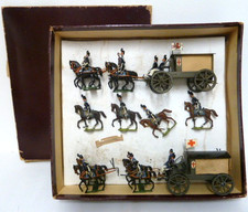 Heyde Preuss. Compagnia sanitaria treno figurine in latta in ok 1920 originali ottime/10