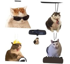 Rawan 4 Pack Carir Freshener Catccessories Cute for Women Girlsnd Icy Fresh A