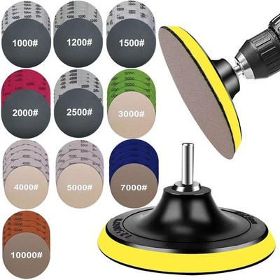 50PCS Water Grit Sandpaper 1000/1200/1500...7000/10000 and 5 x 5 inches