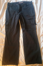 Dickies Relaxed Cargo Pocket Black Skate Work Pants Mens W 34