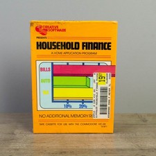 Household Finance Creative Software For The Commodore Vic 20 Pre Owned Vtg 1982