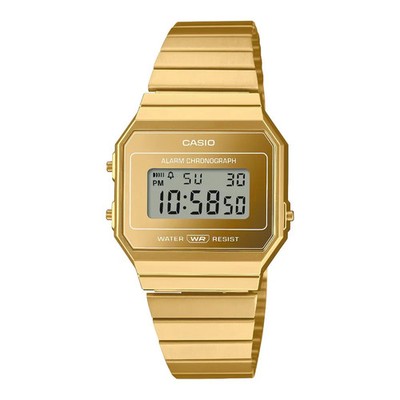 Casio Vintage Iconic Quartz Uhr A700WEVG-9AEF Gold Digital Stahlband 30M