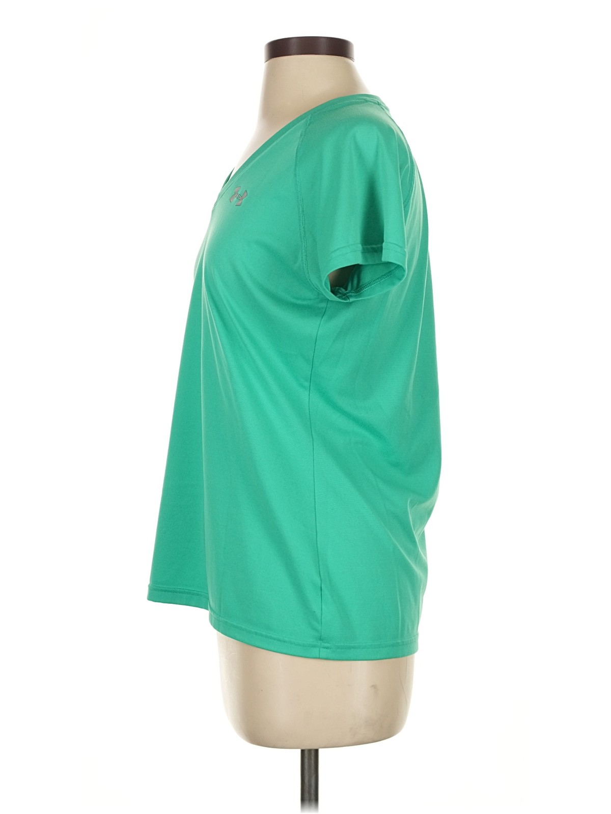 Under Armour Women Green Active T-Shirt S thumbnail 4