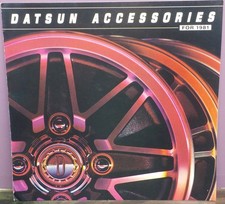 Accesorios Nissan Datsun 1981 Nuevo de Lote Antiguo Concesionario Venta de Automóviles Folleto...