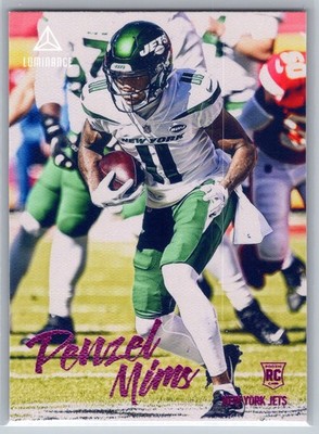 2020 Chronicles Luminance Denzel Mims Rookie Pink #224 New York Jets