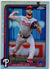 2025 Topps Chrome Baseball Zack Wheeler No. 189 Philadelphia Phillies