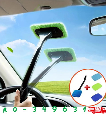 Windshield cleaning tool Kit Car Window Glass Wiper Cleaner Brush Extendable