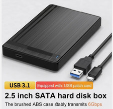 WAVLINK 2.5" SATA USB 3.0 Hard Drive Disk HDD SSD Enclosure External Laptop Case