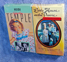 Little House Prairie & Heidi VHS Shirley Temple 1937 Playhouse 1989 Lot