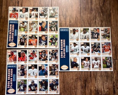NFL CHICAGO BEARS Tribune 2006 Season #1 #2 #3 Entire Team 36 player card SET