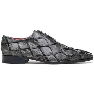 Marco Di Milano Criss Genuine Pirarucu Gray Dress Shoes (USA Mens Size 10.5)