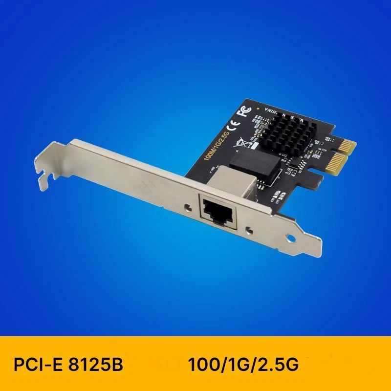 PCIe x1 2.5Gbps/5.0Gbps Single Power Port Ethernet Port Network Card - Image 4 of 4