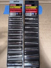 Vintage Craftsman Usa 18 Pc Deep Socket Set 38 Drive Metric Sae 12 Pt 34558