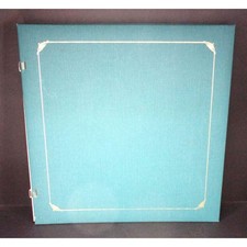Creative Memories Evergreen 12x12 Gold Foil Strap Hinge Photo Album W/ Pages