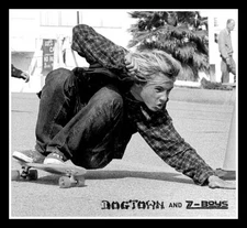 4.25" Dogtown Z-Boys Jay Adams vinyl sticker. Vintage style skateboard decal