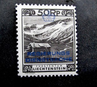 nystamps Liechtenstein Stamp # O6 Mint OG H $78 Y22y2374