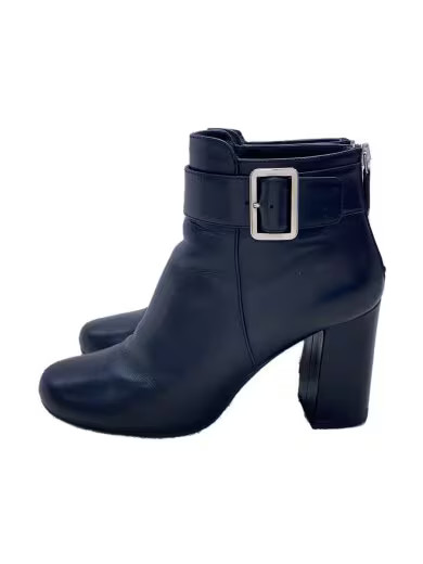 SAOLA PRADA Stivali Taglia 37 Nero Pelle Logo mancante dalla suola destra