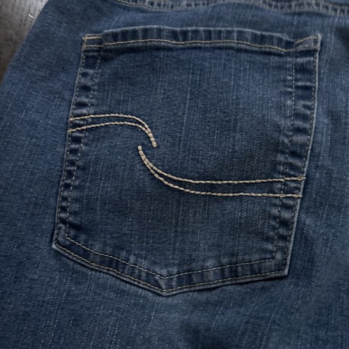 Levi’s Signature Gold Womens 14 Blue Jeans Pull On Skinny Mid Rise Medium Denim - Picture 7 of 8