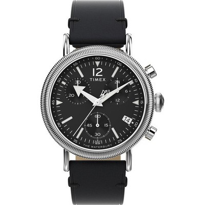 Herrenuhr TIMEX WATERBURY TW2W20600 Chrono Leder Schwarz