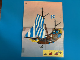 Lego Pirates 6274 Caribbean Clipper Instruction Manual Only Vintage