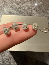 Messika 18k White Gold My Twin Multi-shaped Mono Lobe Earring