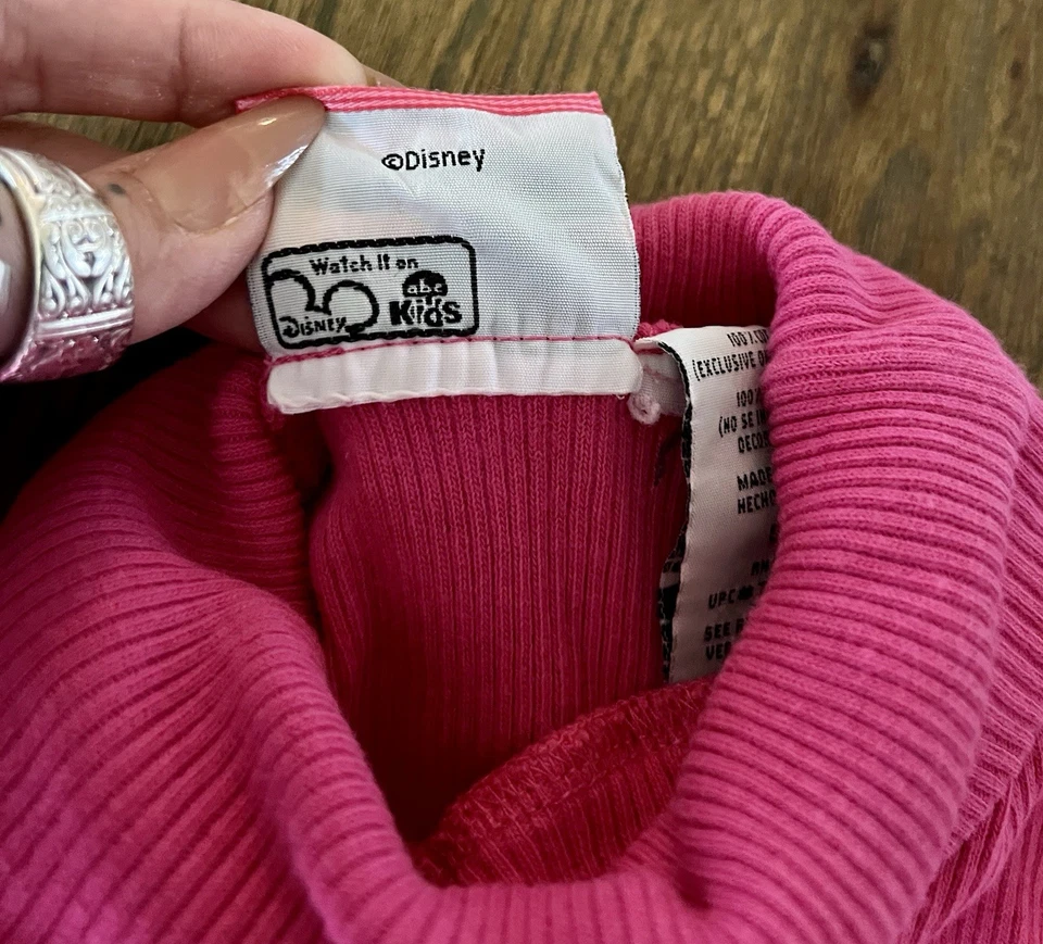 Vintage Y2K Disney Channel Kim Possible Disney Store Girls Ribbed Turtleneck Top - Image 4 of 4