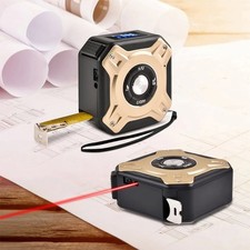 Infrared Tape Measure 2-in-1 Handheld Electronic Range Finder Laser Tape Measure