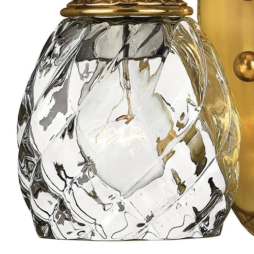 Hinkley Bath Plantation Small Single Light Vanity 5" Burnished Brass - Picture 7 of 8