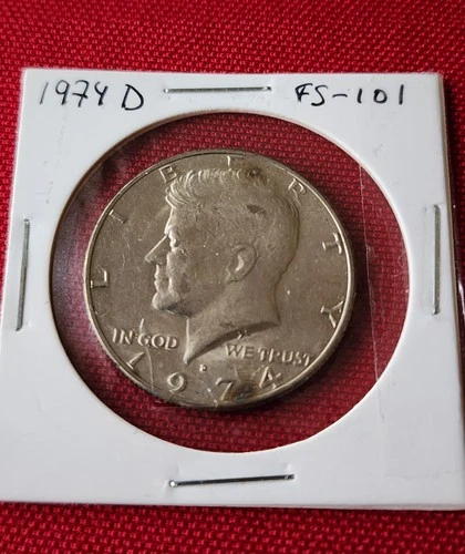 1974 D Kennedy Half Dollar DDO FS-101 Strong Doubling