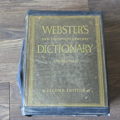 Webster's New Twentieth Century Dictionary Unabridged 2nd Ed Illustrated HC