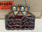 Vintage Coca-Cola Stained Glass Hot Plate/Trivet 1970s
