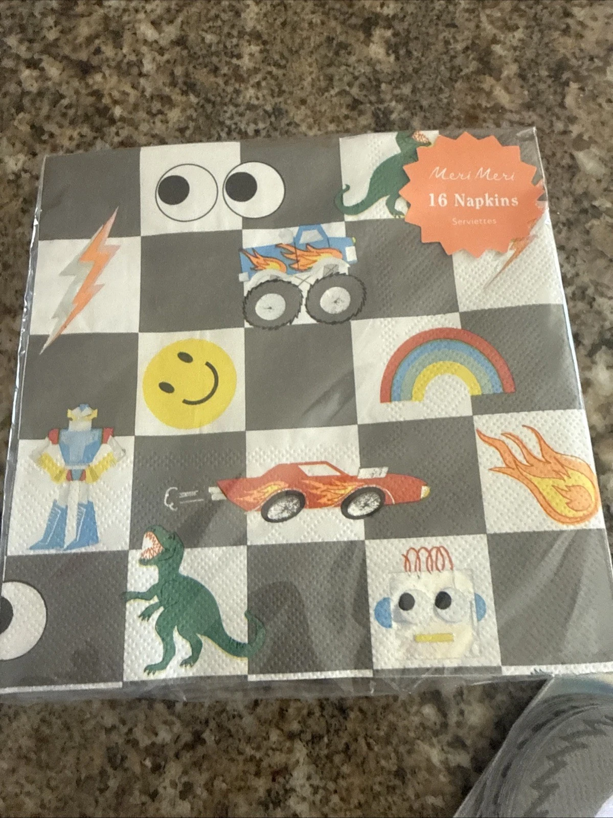 Meri Meri Monster Truck Napkins - Thumbnail 3