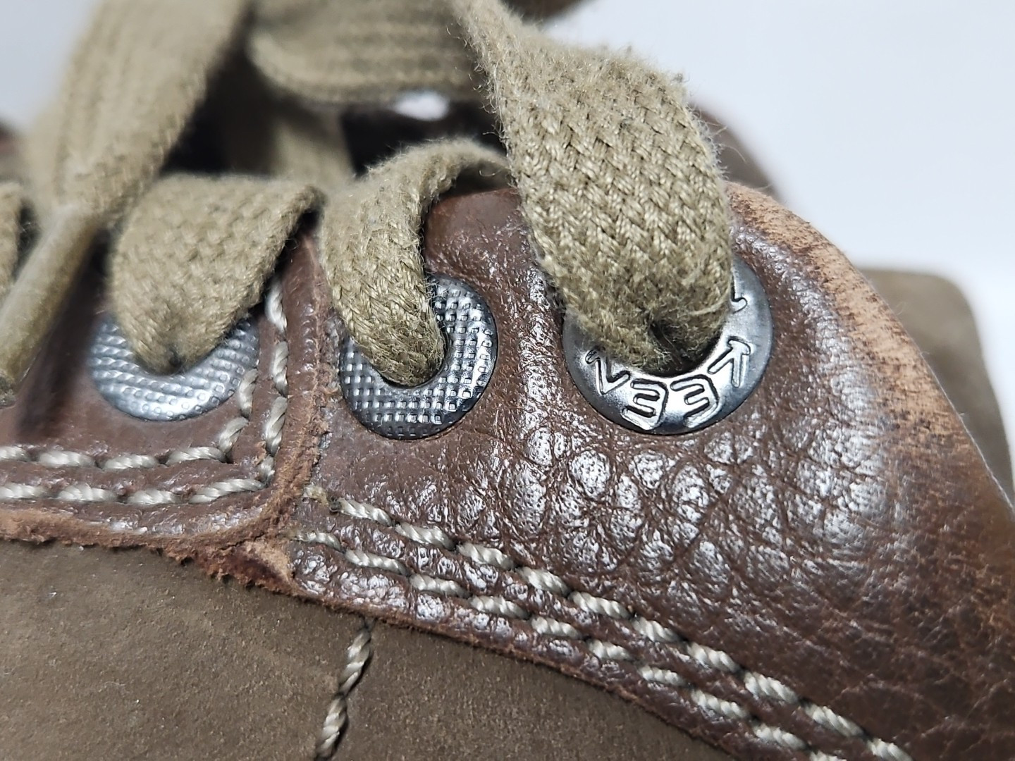 Scarpe da trekking Keen Presidio donna marroni stringate taglia 5 5 Oxford punta ottime condizioni