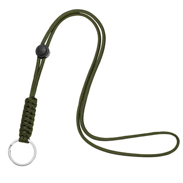 1Er Pack SchlüSselbäNder, GrüN Verstellbar Mit SchlüSselring FüR Keys-image