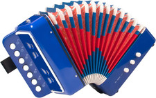 Kids Accordion, 10 Keys Button Control Kid Accordions Musical Instruments for Ch
