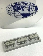 OLIVETTI PR2 PLUS XYAB1705 GREY STATION 1 LOCAL STATION 2 KEYBOARD PAD LOT OF 2