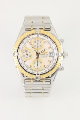 Breitling Chonomat Chronograph Perlmutt D13350 43mm Stahl/Gold Dif AVS18653 X