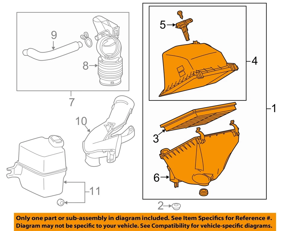 Used Air Cleaner Assembly fits: 2013 Toyota Rav4 4 cylinder 2ARFE engine Grade A - Image 3 of 4